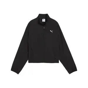 PUMA Womens Dare To Oversized Zip Off Woven Jacket Athletic Outerwear Casual - Black PUMA Womens Dare To Oversized Zip Off Woven Jacket Athletic Outerwear Casual - Black