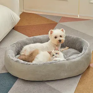Elegant Oval Dog Bed Shaped Beds, Ultra-Value Pet Pad Suitable for Small Medium Large Dogs, Soft Polyester Material Easy Clean Indoor Outdoor Use
