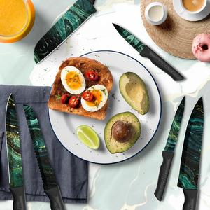 Knife Set, Colorful Kitchen Knife Set, 6 Sharp Kitchen summerwins