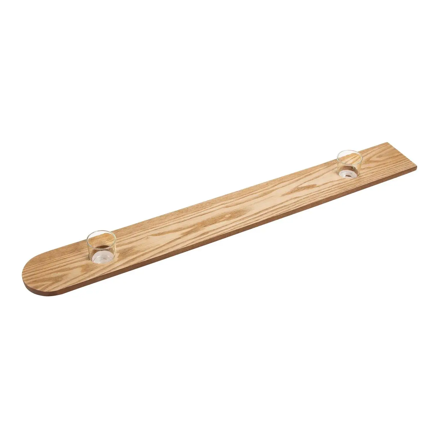 Wooden Shotski with Shot Glasses