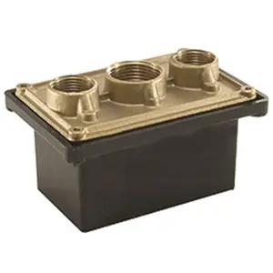 Pentair Replacement Pool Junction Box - 0.75 In. Npt Brass Threads, Brass Base, Black