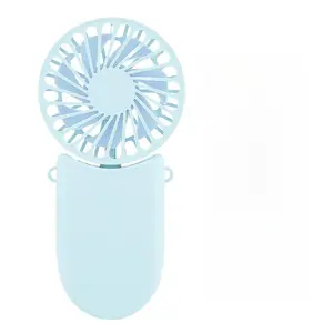 Mini portable small folding fan, handheld gift, portable USB neck-hanging fan