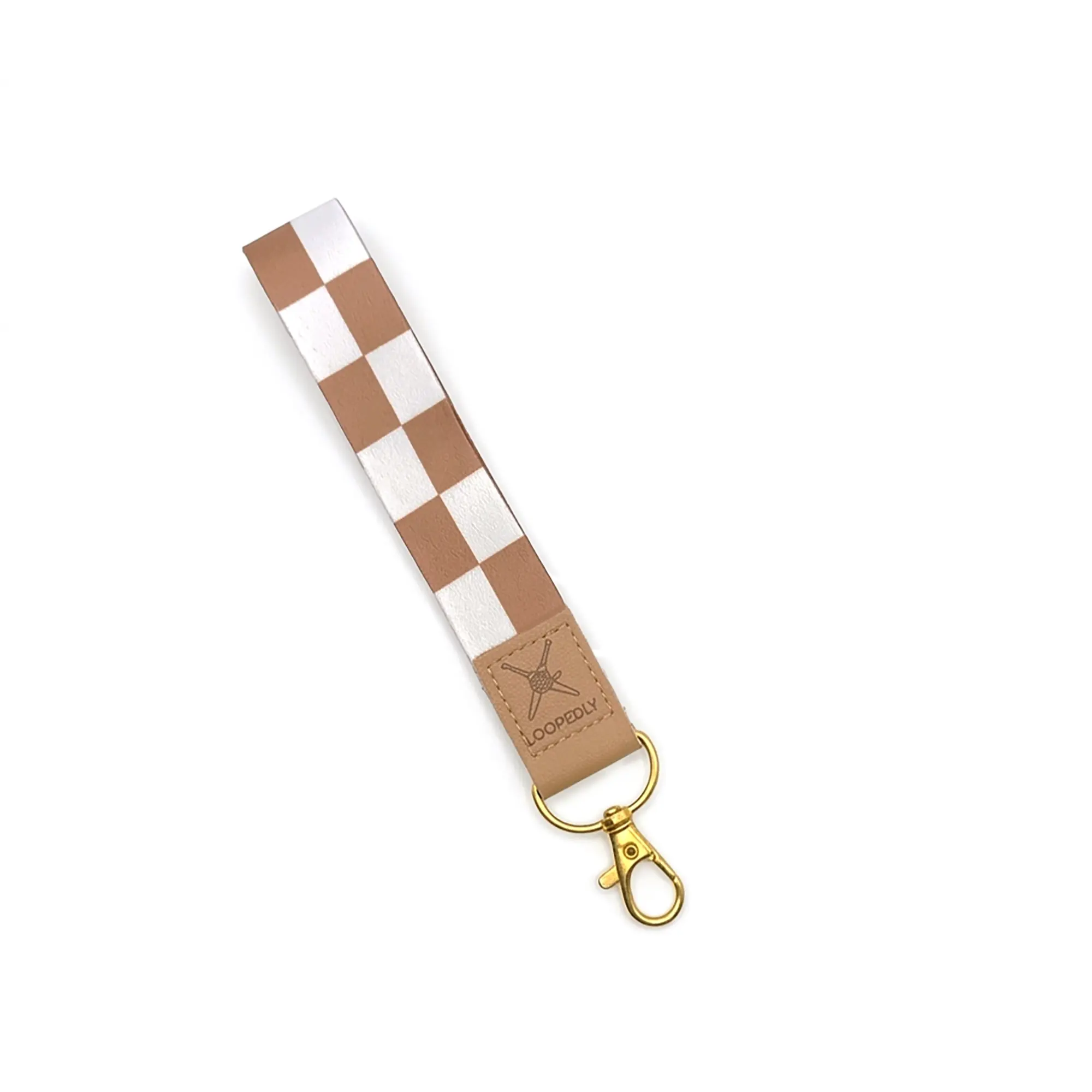 Checkered Pattern Wristlet Keychain | Compatible with the Loop Lock