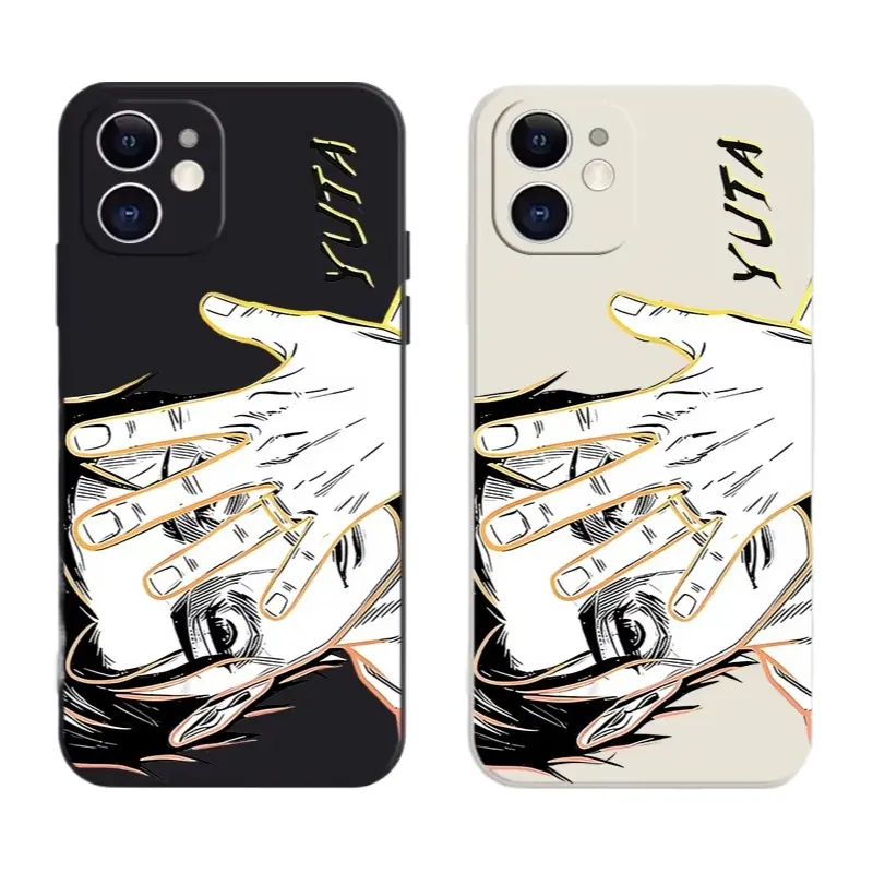 Hot Anime Jujutsu Kaisen Line Art Yuta Okkotsu Phone Cases For iPhone 17 16 15 14 13 12 Promax Pro Max Plus Air And SS Galaxy S26 S25 S24 S23 S22 Soft TPU Shockproof Protective Cover Best Gifts of Christmas Halloween Birthday Valentine