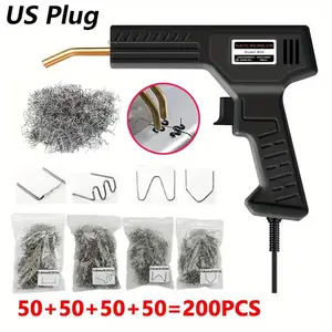 Upgraded Plastic Welding Kit with 200/1000pcs Welding Pins, Easy Repair for Car Bumper Cracks and Various Plastics, Ideal for DIY Projects and Home Use, Plastic Welder