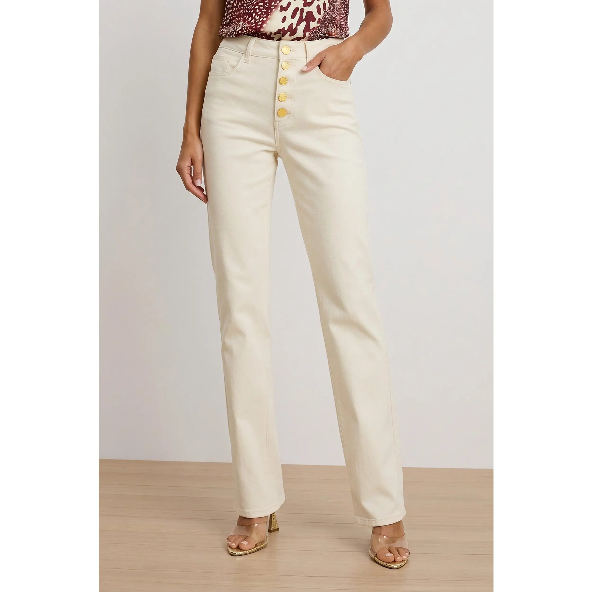 Aubrey Bootcut Jean - Ivory