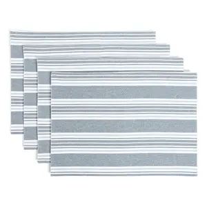 over&back Set of 4 Woven Placemats - 100% Cotton