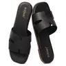 KIDMI Women's Flat Sandals Summervibes Casual Walking Shoes Memory Foam Lightweight Nonslip Sandals Outdoor Square Open Toe Slip On Slide Sandals Footwear