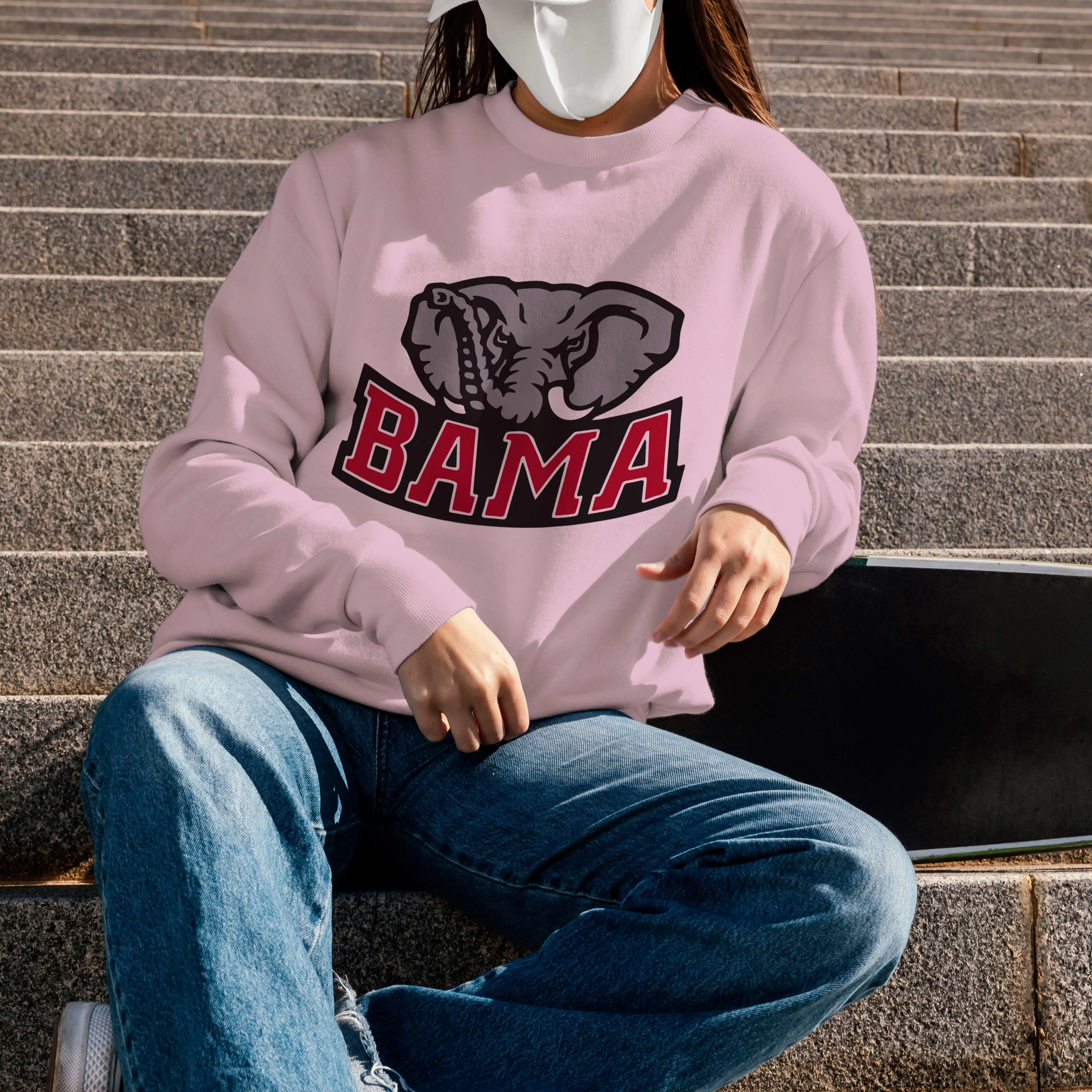 Bama Sweatshirt, Bama Tshirt, Vintage Aesthetic Game Day Tee, Alabama Football Fan Shirt, Bama Crewneck Oversized Shirt,