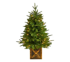 3' Artificial Christmas Tree in Planter by Nearly Natural
