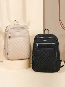 Fashion Simple Student Laptop Bag for Women, Large Capacity Business Backpack, 14 Inch Computer Bag, Stylish School Bookbag