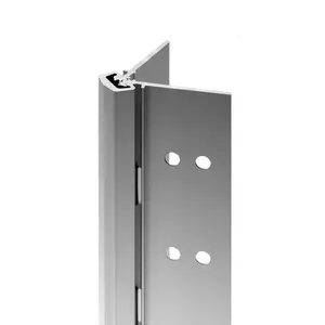 Concealed Geared Heavy-Duty Continuous Hinge, Select Hinges SL11 HD Model, 79 in Length, Aluminum Finish