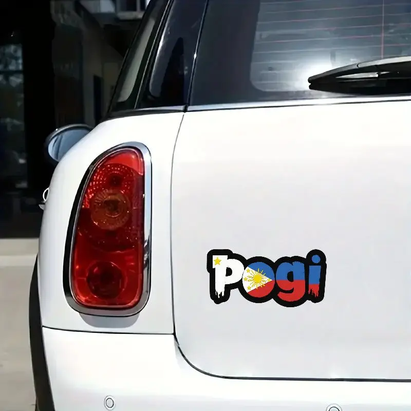 1PC Philippine Culture Fun Sticker, For Car Rearview Mirrors, Sticker for cars, Car Decorations, Car Vehicle Decoration, Decal For Cars, Automotive Decals, Decals For Vehicles, Filipino Flag Decor, adds relaxed cultural fun atmosphere
