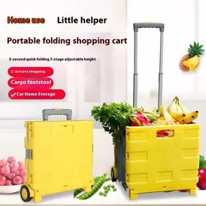 Household Car Lever Plastic Foldable Storage Box With Lid, Automotive Interior Stowing & Tidying Accessory
