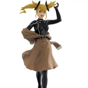 Bandai Spirits Kaiju No. 8 Kikoru Shinomiya Ichibansho Statue 6 3/4-Inch Detailed Figure in Popular Pose with Black Outfit and Beige Skirt