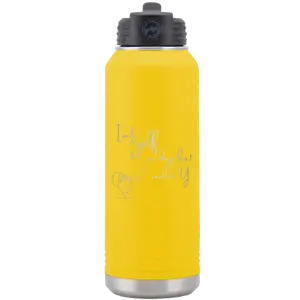 Personalized Days that end in Y 32 oz Water Bottle - Yellow