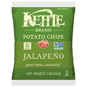 Kettle Jalapeno Potato Chips 1oz, 24 Bags Kettle Jalapeno Potato Chips 1oz, 24 Bags