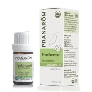 Pranarom Frankincense Essential Oil – Bio | Certified Organic Relaxation, Meditation & Skincare Oil,perfect for massage,soothing and holiday gift