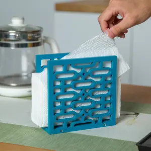 Mid-Century Modern Retro Star Napkin Holder - Atomic Oval Geometric Kitchen Decor - 1960s 50s Atomic Era Gift Unique Handcrafted Wood - Farmhouse Table Vertical Rustic Restaurant Vintage Style