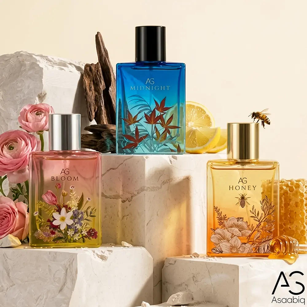Asaabiq 50ml/1.7oz Unisex Featuring Rich Floral-fruity, Woody,Honey, Jasmine, Orange Fragrance Notes, Suitable for Dates And Parties, Also A Stylish Choice for Holiday Gifting Perfume Long Lasting Light Fragrance Portable Spray Gift for Men Women Aromatic