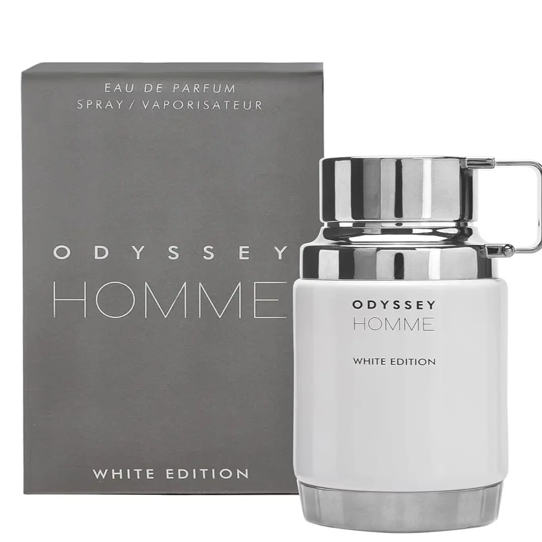 Armaf Odyssey Homme White Edition EDP for Men, 3.4 fl oz Eau de Parfum Spray, Citrus Vanilla Fragrance, Daily Wear Single Item