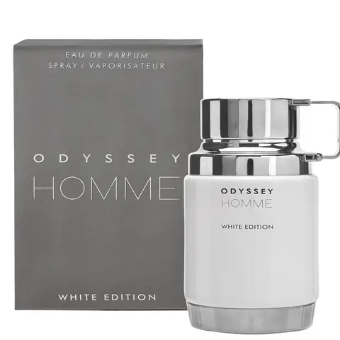 Armaf Odyssey Homme White Edition EDP for Men, 3.4 fl oz Eau de Parfum Spray, Citrus Vanilla Fragrance, Daily Wear Single Item