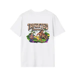 T-Shirt — "Targeted Adventure" Tropical Graphic Tee