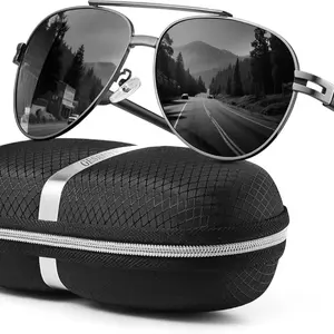 Gisele Polarized Aviator Sunglasses – Stylish UV400 protection for men and women, ideal for driving and outdoor sports; lightweight, durable, unisex design—summer essentials