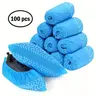 Disposable Shoe Covers, 100pcs/set Breathable Non-woven Fabric Shoe Covers, Durable Shoe Covers for Home, Office, Outdoor Adventure, Household Items
