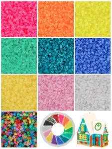 1000pcs 2.6mm Melting Beads Kit, 3D Pixel Puzzle Melted Beads, DIY Craft Decorations, Birthday Party Gifts, Diy Mix Beads, Multi-Color Bulk Supplement Set