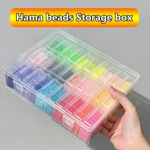 Stackable transparent plastic bead storage box with 30 separate compartments. Made of transparent plastic, it’s ideal for labeling and storing earrings, beads, and various DIY projects. It’s a great gift for craft enthusiasts and perfect for travel.
