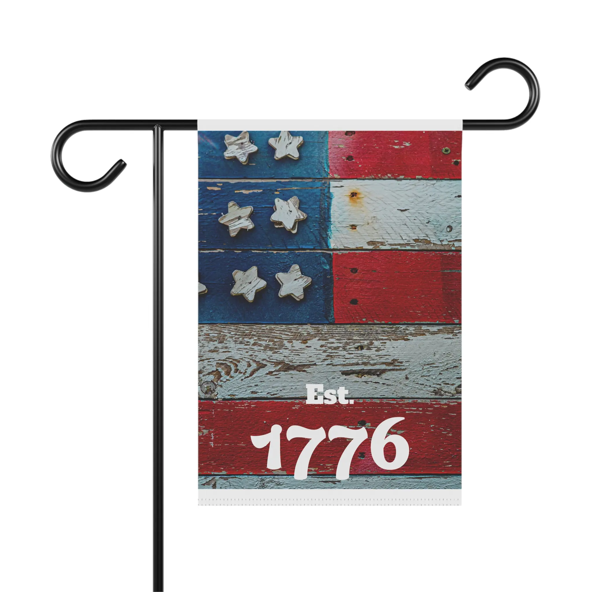 Est. 1776 American Flag Garden Banner | Patriotic House Flag