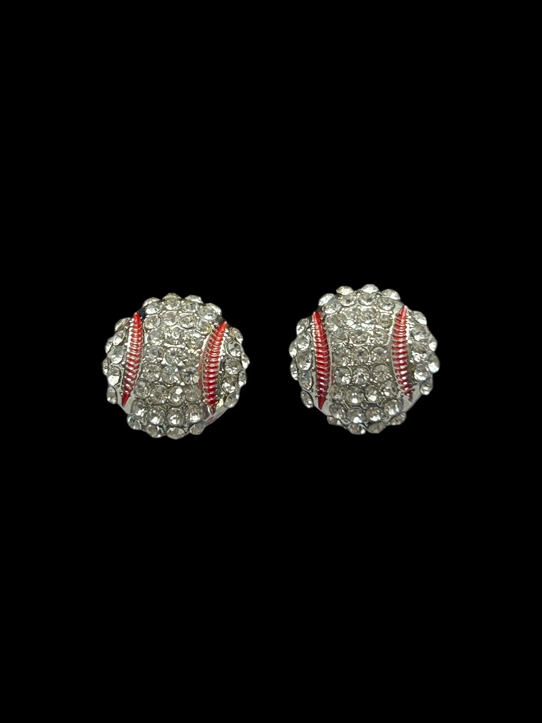 DRIPPY BASEBALL EARRINGS