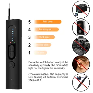 Hidden Spy Detector: 5-Sensitivity, 4 Modes Anti-Spy Camera, GPS, Bug Finder. Wireless Rechargeable for Travel, Home, Car. 30H Battery, Secure Your Privacy. Card Charging Magnetic Security White Springtok Rf Signal Detection Infrared Laser Scanning Office