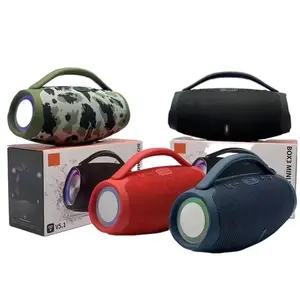 MINI Silicone Wireless Bluetooth Speaker, War God RGB Handheld Outdoor Portable Subwoofer Sound Box with Colorful Lights