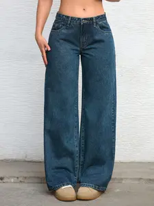 Y2K Baggy Jeans – Women's Clothing, Womens Jean, Summer Outfits, Women's Summer Outfits, Womenswear, Wide-Leg Denim Bottoms