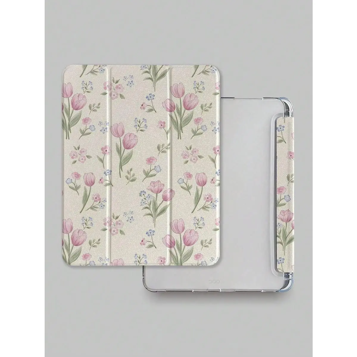 1pc Pink Tulip Flower Tablet Case Compatible With IPad 7/8/9 2022, IPad Air 5/4/3 9th Gen 10.2, IPad Pro 11, IPad Mini 7 2024, IPad Air 6/IPad 10th Gen, IPad Air 11 (M3)/IPad 11 (A16 2025)