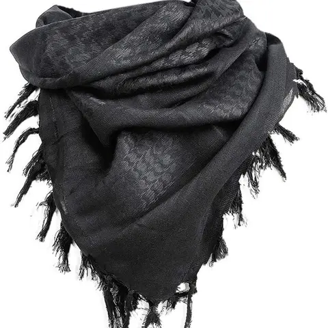 100% Cotton Vintage Scarf Wrap - Gender Neutral All-Season Casual Soft Scarf, One Size, Cotton Weave Design, Breathable Windproof Neckerchief, Fashion Shawl, Hand-Washable Desert-Ready Printed Accessory