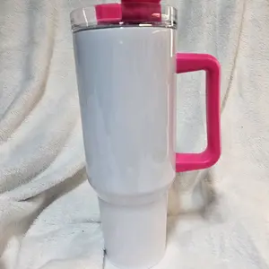 Stainless Steel Tumblers 40 oz with Lid & Plastic Straw Heat Resistant Portable Water Bottles Customizable Design for Drinks Flasks Cocktails