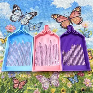 New Diamond Painting Tray Large Drill Tray Set Y-shaped Fully Enclosed Handmade DIY Dot Drill Tray Diamond Painting Tools Mosaic Embroidery Accessories