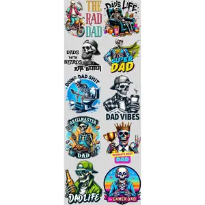 The Rad Dad DTF Transfers Gang Sheet 22” wide x 60” long DIY Direct to Film T Shirt Transfers