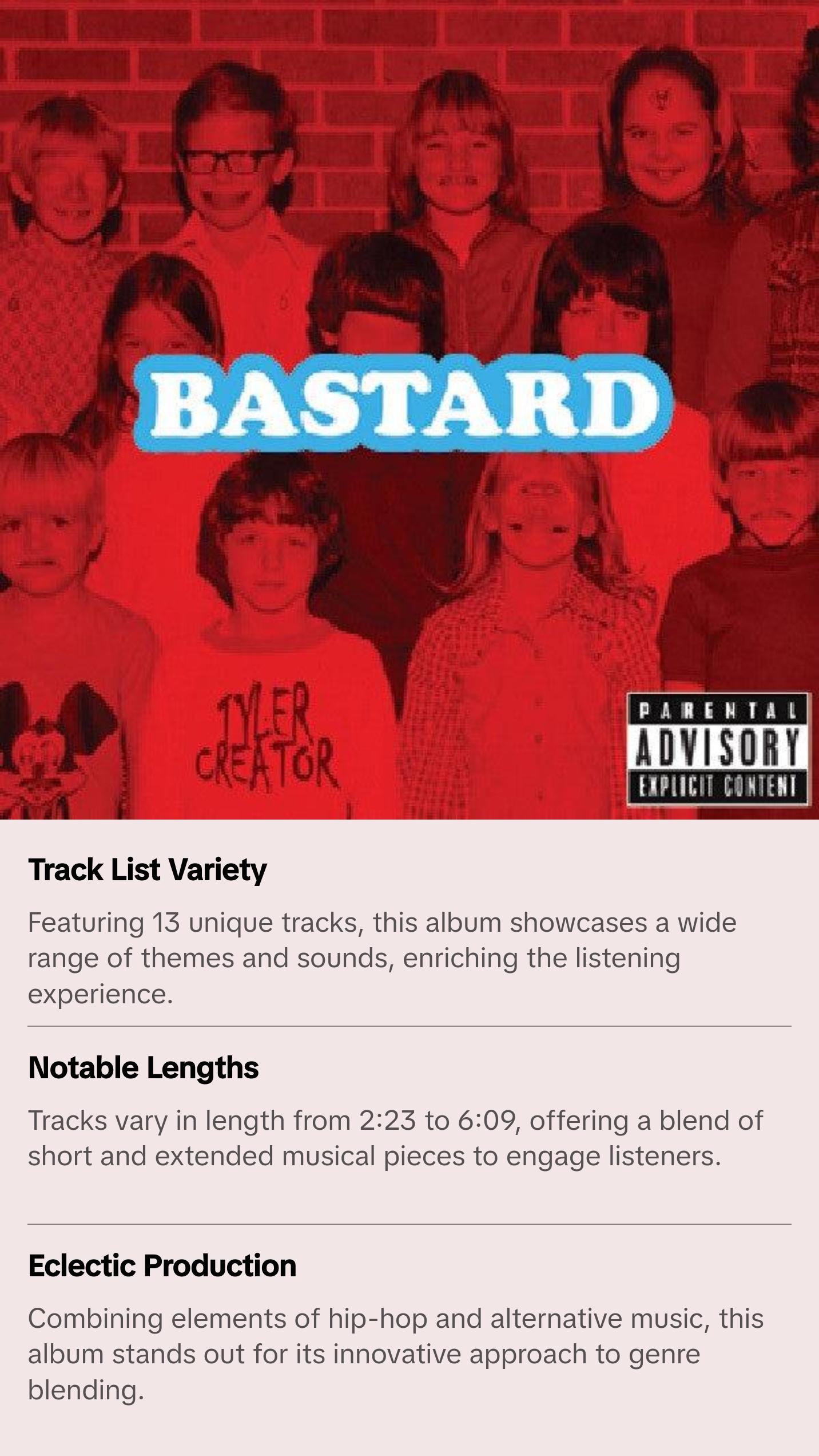 Tyler, The Creator - Bastard