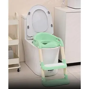 Potty Training Seat with Step Stool Ladder for Toddlers – Comfortable, Safe & Adjustable Toilet Trainer for Boys & Girls, Anti-Slip Pads, Easy Climb Design, Grey, Toilet Trainer for Kids, Potty Training Ladder for Bathroom, Non-Slip Kids Toilet Seat