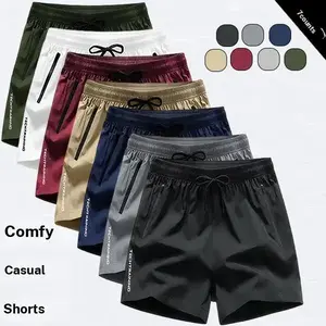 Mul-Pack Men's Quick Dry Tech Training Shorts |   Multi-Color Zipper Pocket Gym Bottoms Lightweight quick-dry fabric with zipper pockets, elastic drawstring waist, and breathable stretch. Ideal for workouts, running, and daily summer wear.