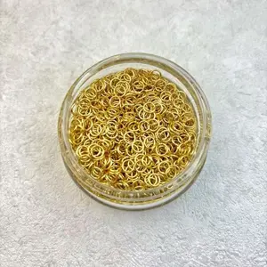 Jump Rings Set Strong Open Rings for DIY Jewelry Charms & Pendant Making Gold Plated 100 Pieces