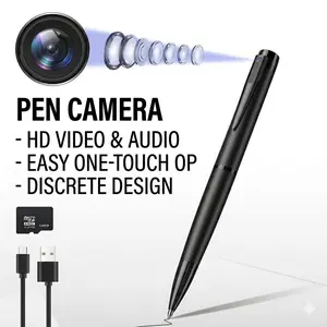 1)Security Pen Camera 64GB BodyCam Home Outdoor Small 1080P Motion Detection Cam Meeting Recording Card Mini camera security cameras for home[NO WIFI]