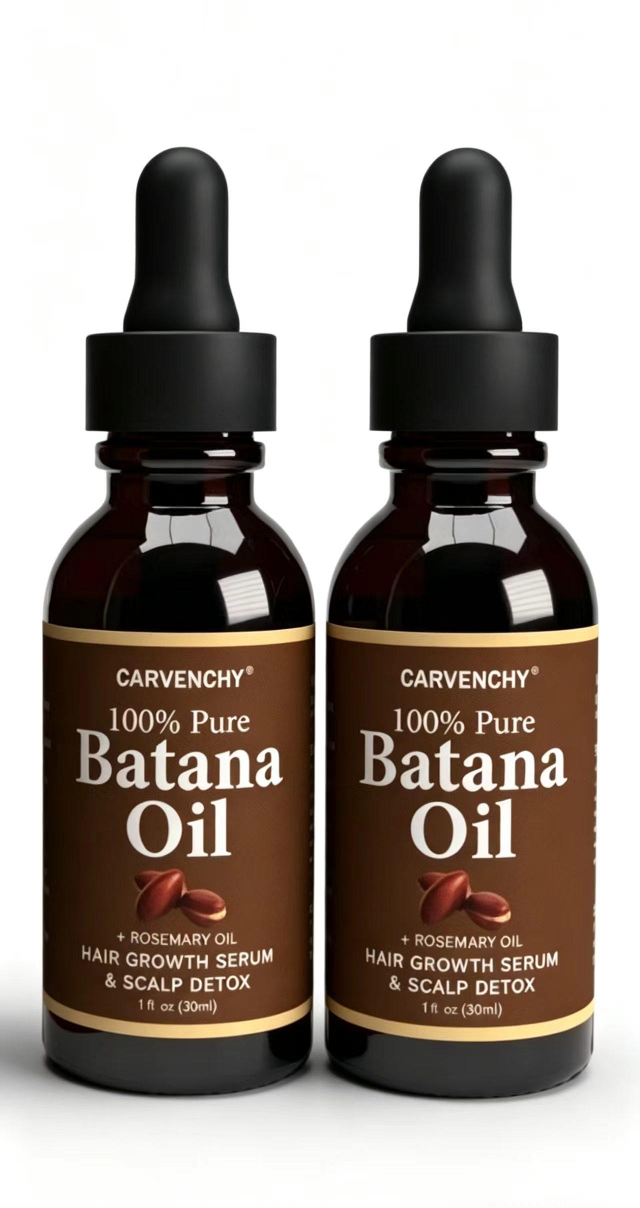 3PCS Batana Oil,Strong & Healthy Hair, Make Hair Longer Fuller Thicker, Organic Batana Oil with Rosemary,Organic Rosemary Oil Vitamin E Nourish Scalp,for All Hair Types,