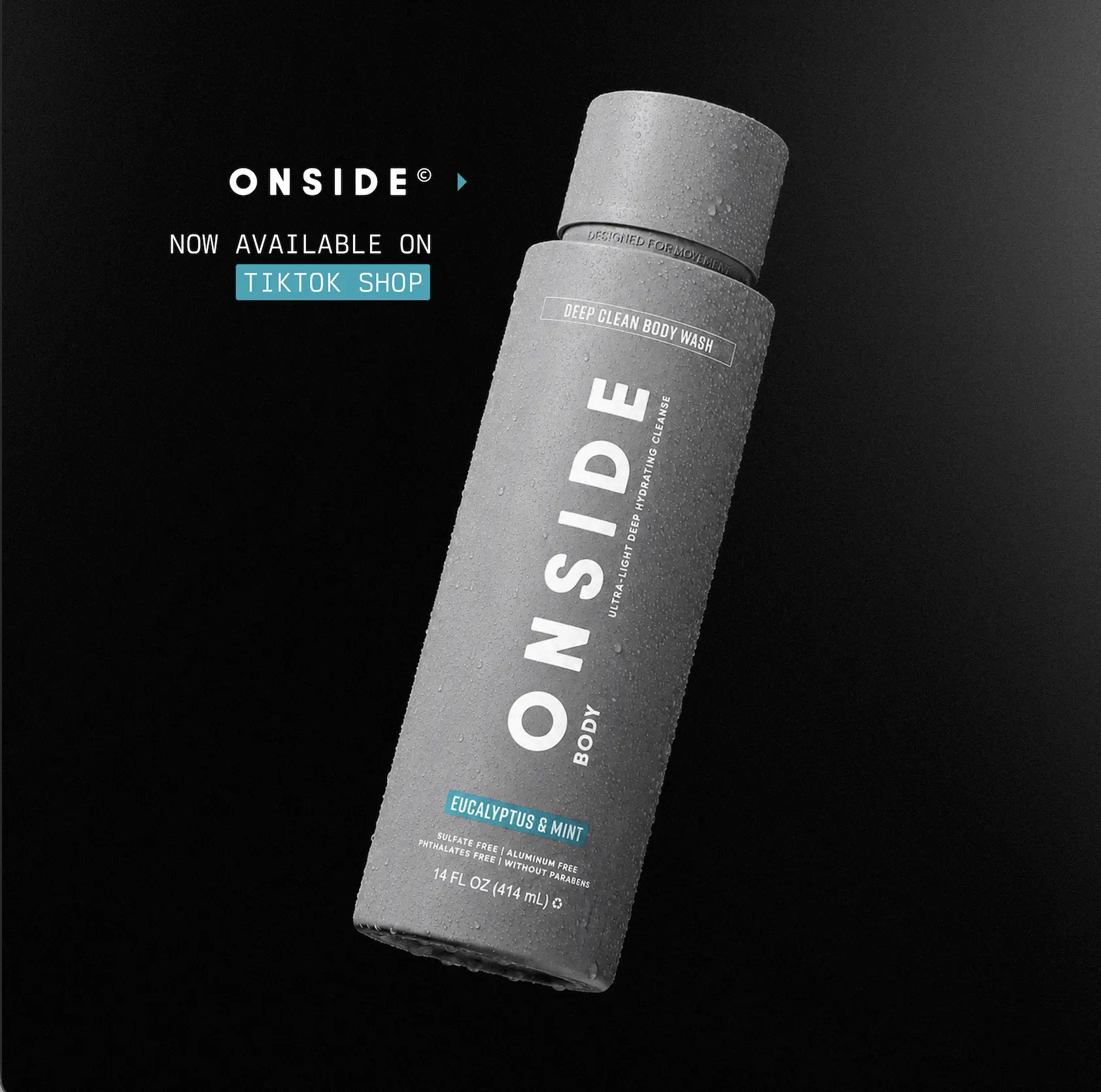 ONSIDE Deep Clean Body Wash | Removes Sweat, Dirt & Buildup | Maintains Skin Balance, Soothes & Refreshes | Dermatologist Tested + Sulfate, Paraben & Phthalate Free