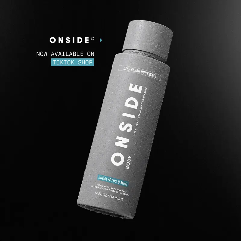 ONSIDE Deep Clean Body Wash | Removes Sweat, Dirt & Buildup | Maintains Skin Balance, Soothes & Refreshes | Dermatologist Tested + Sulfate, Paraben & Phthalate Free