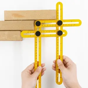 Multifunctional Industrial Angle Measuring Folding Ruler, Folding Ruler, Hand Measuring Tool for Home & Industrial Use